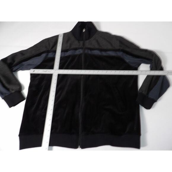 Steve Harvey Mens 2XL Full Zip Jacket Velvet Tweed Mixed Media Celeb Edition - Picture 6 of 10